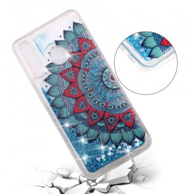 Cover Huawei P30 Lite Transparent Mandala Glitter