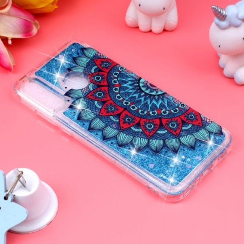 Cover Huawei P30 Lite Transparent Mandala Glitter