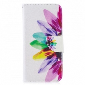 Flip Cover Huawei P30 Lite Akvarelblomst