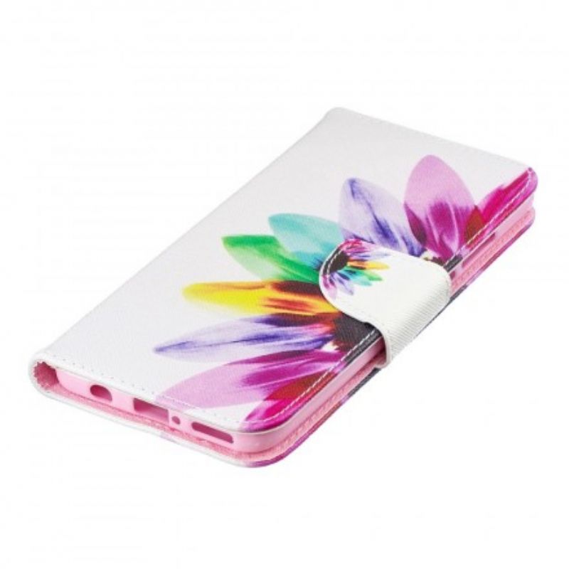 Flip Cover Huawei P30 Lite Akvarelblomst