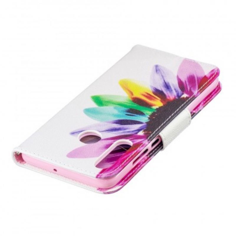 Flip Cover Huawei P30 Lite Akvarelblomst