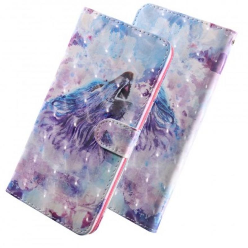 Flip Cover Huawei P30 Lite Akvarelulv