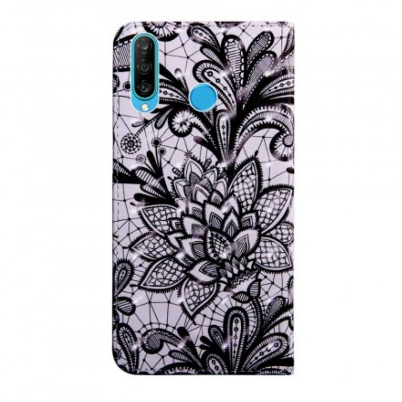 Flip Cover Huawei P30 Lite Fuldstændig Blonder