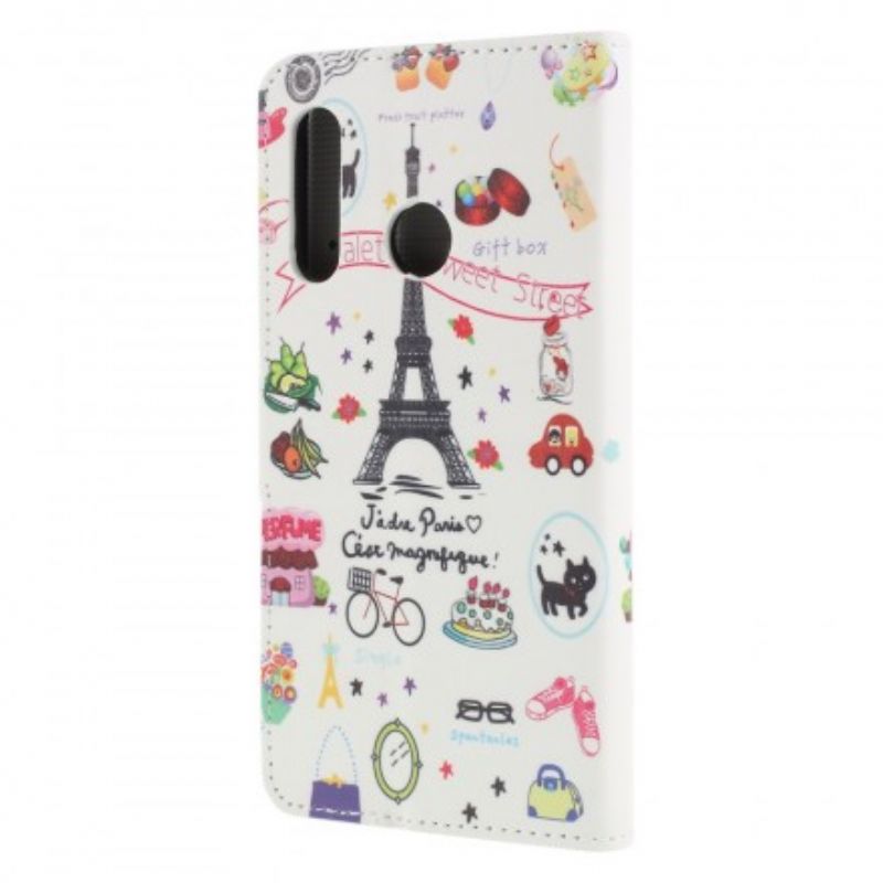 Flip Cover Huawei P30 Lite Jeg Elsker Paris