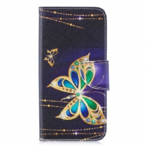 Flip Cover Huawei P30 Lite Magisk Sommerfugl