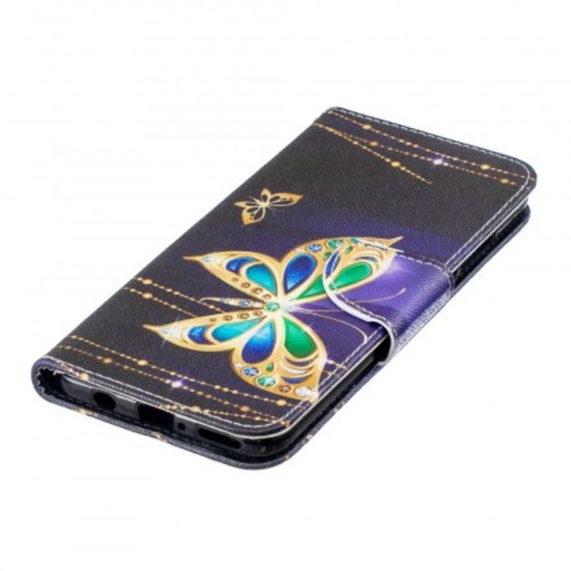 Flip Cover Huawei P30 Lite Magisk Sommerfugl