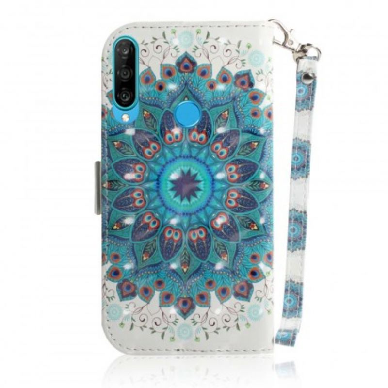 Flip Cover Huawei P30 Lite Med Snor Masterful Strappy Mandala