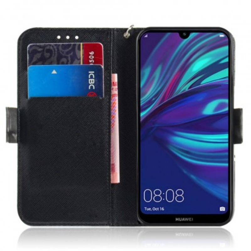 Flip Cover Huawei P30 Lite Med Snor Masterful Strappy Mandala