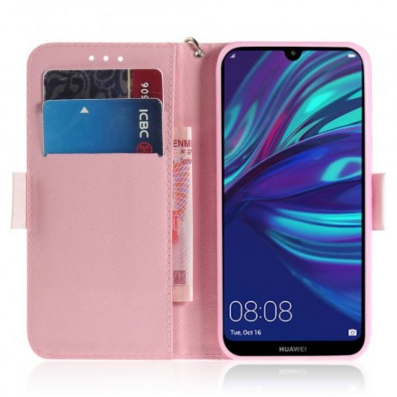 Flip Cover Huawei P30 Lite Med Snor Stroppumpe