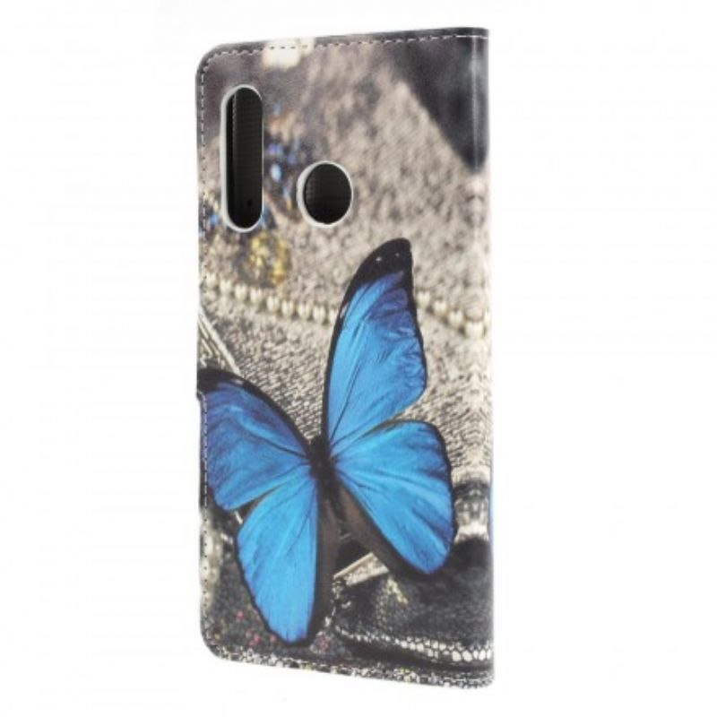 Flip Cover Huawei P30 Lite Sommerfugle Og Blomster