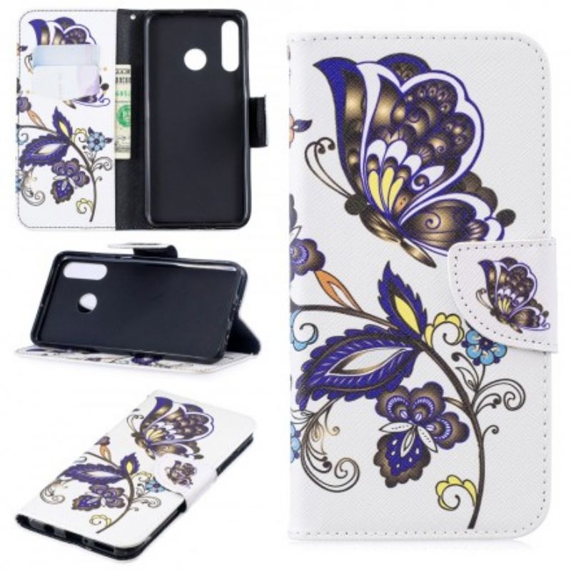 Flip Cover Huawei P30 Lite Sommerfugletatovering