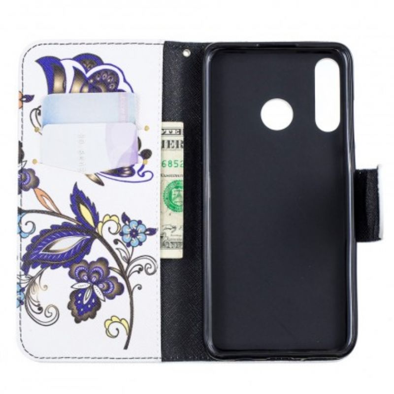 Flip Cover Huawei P30 Lite Sommerfugletatovering