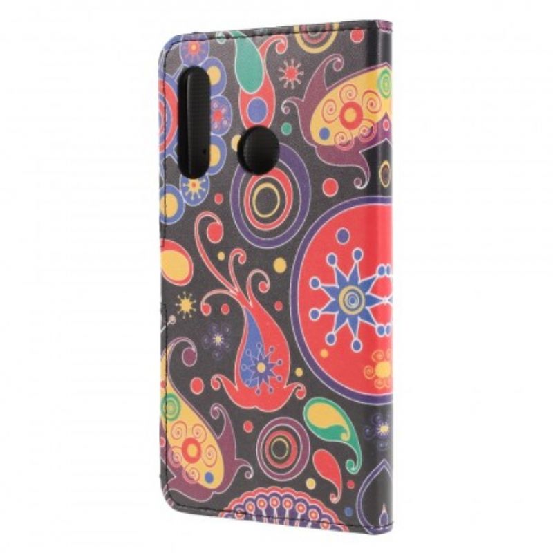 Læder Cover Huawei P30 Lite Galaxy Design