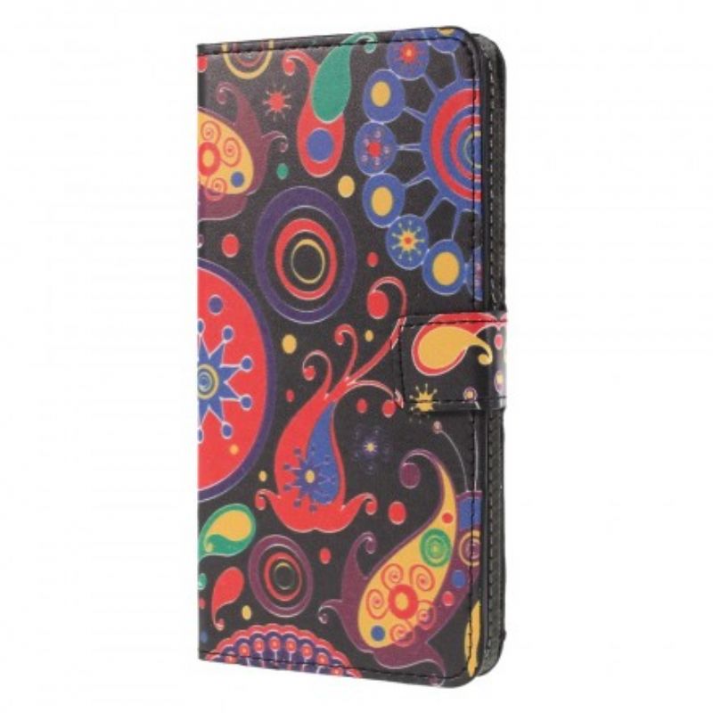 Læder Cover Huawei P30 Lite Galaxy Design