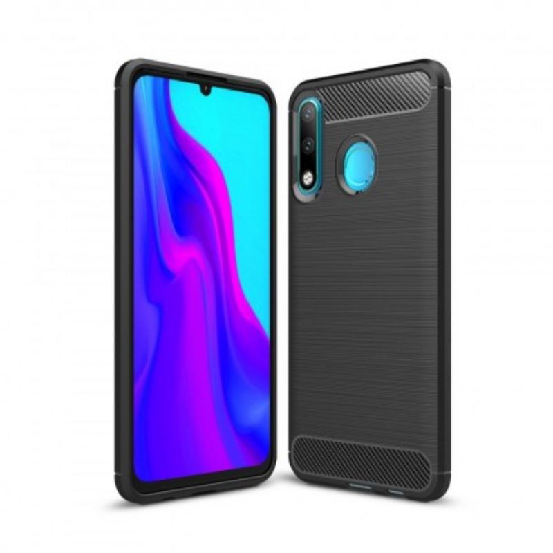 Mobilcover Huawei P30 Lite Børstet Kulfiber