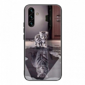 Cover Samsung Galaxy A13 5G / A04s Hærdet Glas Ernest The Tiger