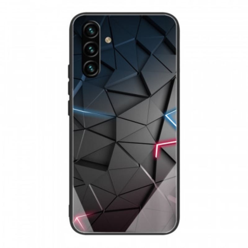 Cover Samsung Galaxy A13 5G / A04s Hærdet Glas Geometri