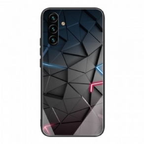 Cover Samsung Galaxy A13 5G / A04s Hærdet Glas Geometri