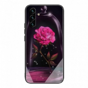 Mobilcover Samsung Galaxy A13 5G / A04s Magic Pink Hærdet Glas