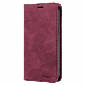 Flip Cover Oppo Reno 12 5g Betopnice Ruskindseffekt Rfid-blokering