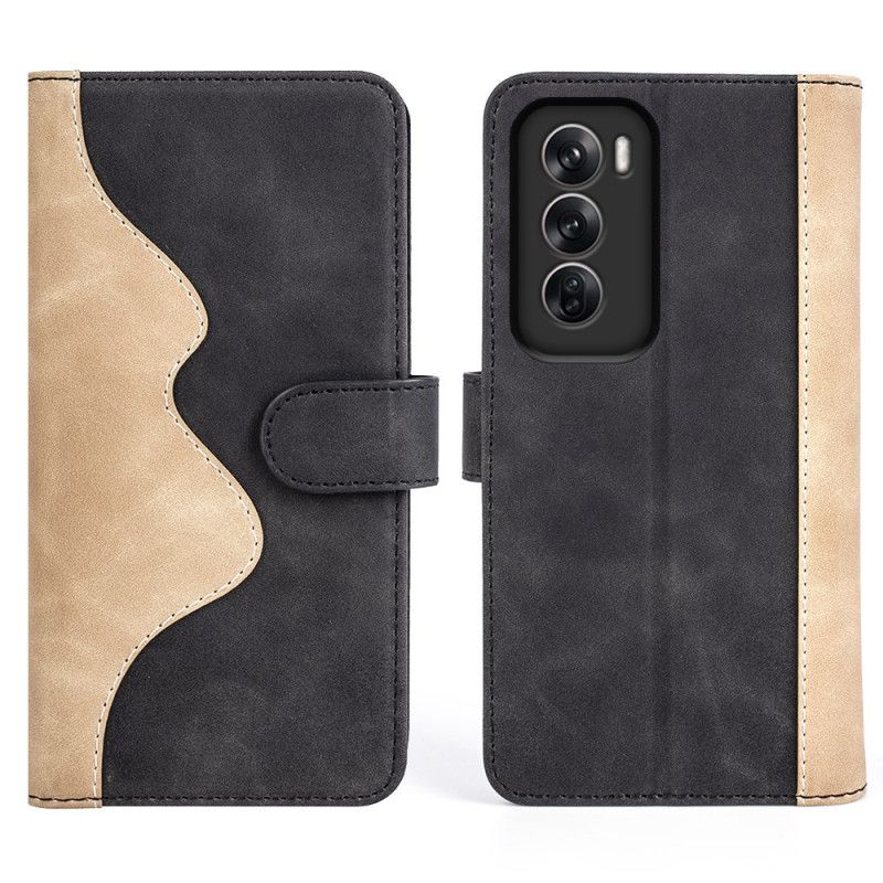 Flip Cover Oppo Reno 12 5g Tofarvet Design