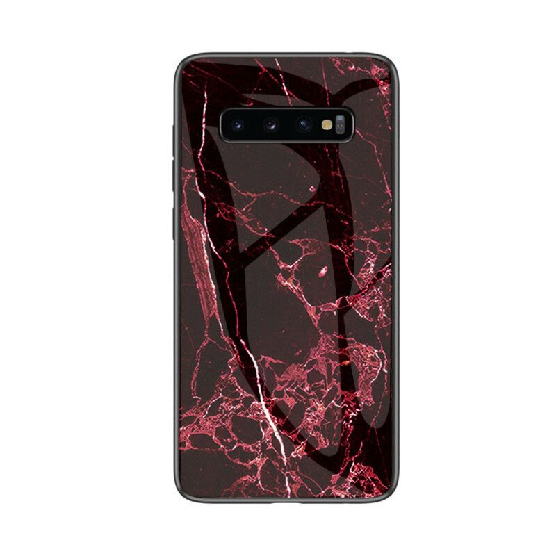 Cover Samsung Galaxy S10 5G Marmor Hærdet Glas