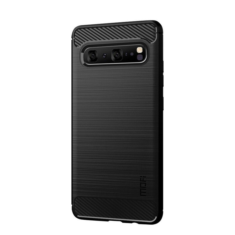 Cover Samsung Galaxy S10 5G Mofi Børstet Kulfiber