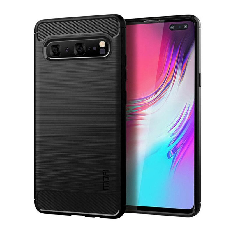 Cover Samsung Galaxy S10 5G Mofi Børstet Kulfiber