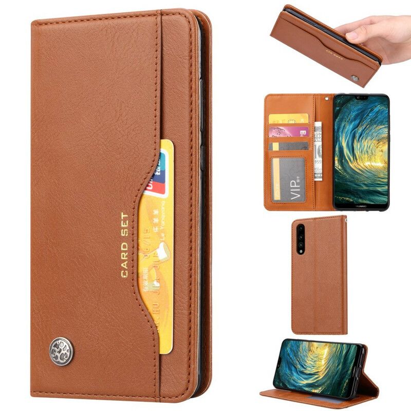 Cover Xiaomi Mi A3 Flip Cover Faux Læder Kortholder