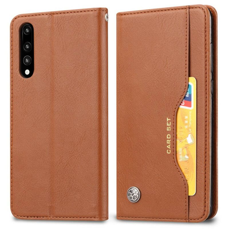 Cover Xiaomi Mi A3 Flip Cover Faux Læder Kortholder