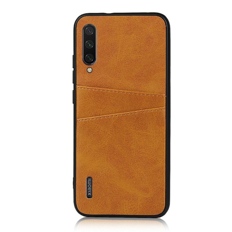 Cover Xiaomi Mi A3 Læder Tekstur Dobbelt Kortholder