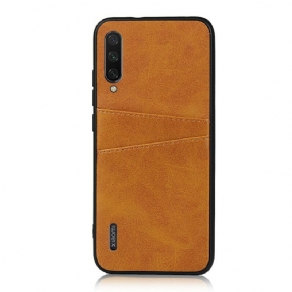 Cover Xiaomi Mi A3 Læder Tekstur Dobbelt Kortholder