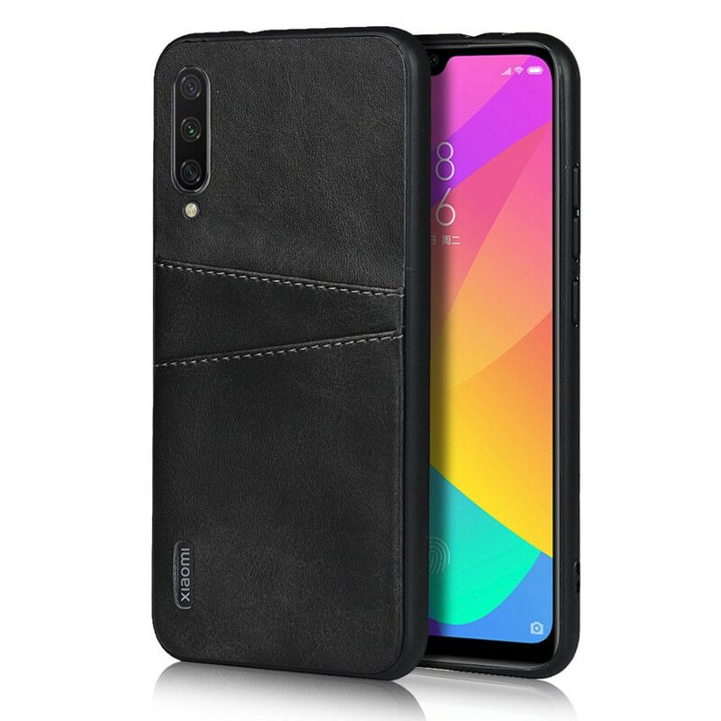 Cover Xiaomi Mi A3 Læder Tekstur Dobbelt Kortholder