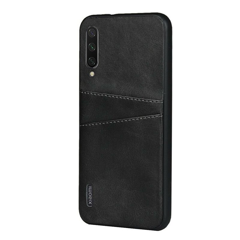 Cover Xiaomi Mi A3 Læder Tekstur Dobbelt Kortholder