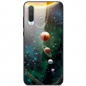 Cover Xiaomi Mi A3 Solar System Planet Hærdet Glas