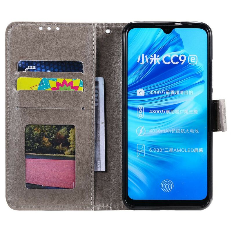 Flip Cover Xiaomi Mi A3 Med Snor Forelskede Strappy Ugler