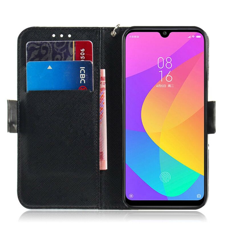 Flip Cover Xiaomi Mi A3 Med Snor Thong Safari Dyr