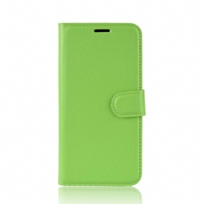 Flip Cover Xiaomi Mi A3 Premium Litchi-lædereffekt