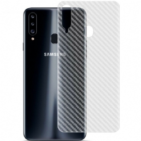 Bagbeskyttelsesfilm Til Samsung Galaxy A20S Carbon Style Imak