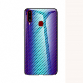 Cover Samsung Galaxy A20s Kulfiber Hærdet Glas