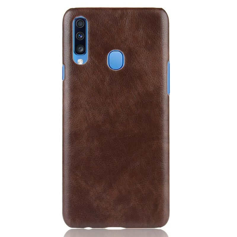 Cover Samsung Galaxy A20s Lichi-lædereffekt