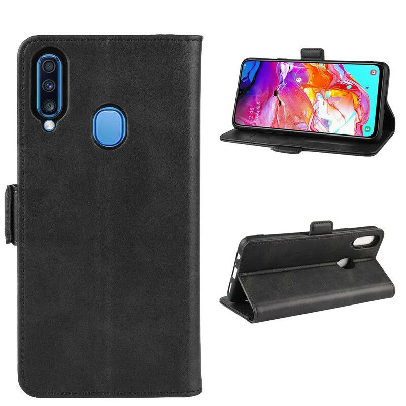 Flip Cover Samsung Galaxy A20s Læder Cover Dobbeltklap