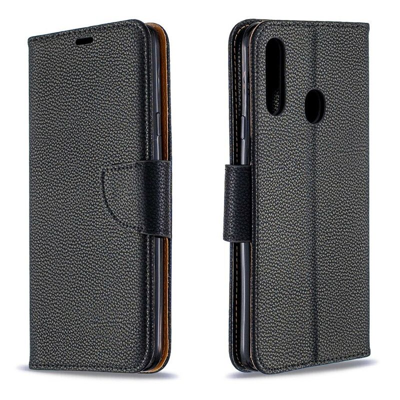 Flip Cover Samsung Galaxy A20s Læder Cover Litchi Flap Skrå