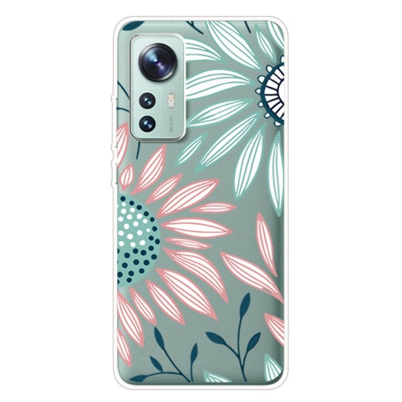 Cover Xiaomi 12 Pro Silikone Blomst