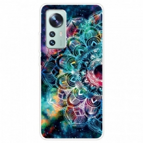 Cover Xiaomi 12 Pro Silikone Mandala Design