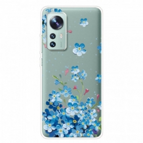 Mobilcover Xiaomi 12 Pro Blå Blomster