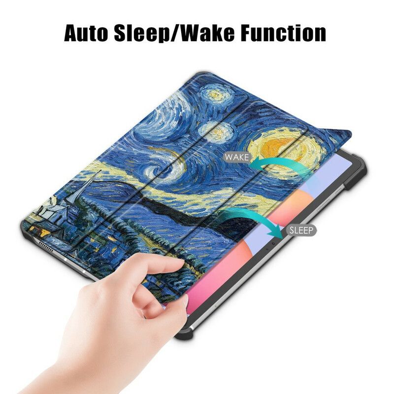 Cover Samsung Galaxy Tab S7 / Tab S8 Forbedret Van Gogh