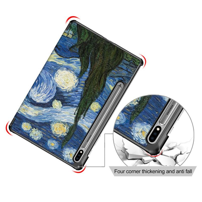 Cover Samsung Galaxy Tab S7 / Tab S8 Forbedret Van Gogh