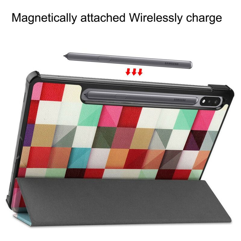 Cover Samsung Galaxy Tab S7 / Tab S8 Mosaik Stylus Holder