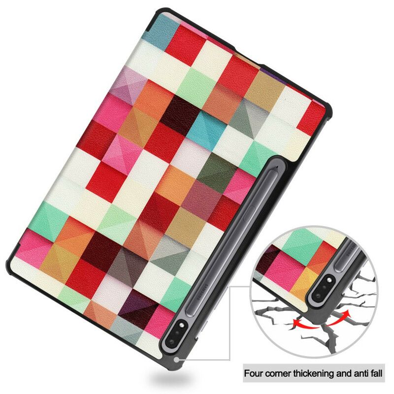 Cover Samsung Galaxy Tab S7 / Tab S8 Mosaik Stylus Holder